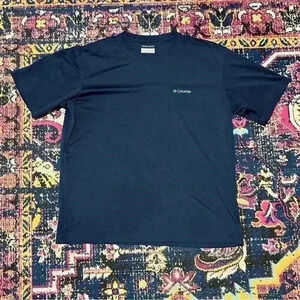 Columbia Shirt Medium Adult Blue Casual Omni Wick Stretch Modern Fit Mens XL
